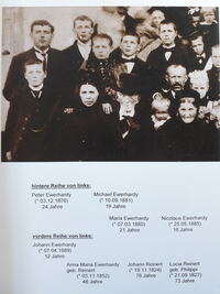 Familie Ewerhardy um 1901 anl&auml;&szlig;lich der Goldenen Hochzeit von Johann Reinert und Luzia Philippi